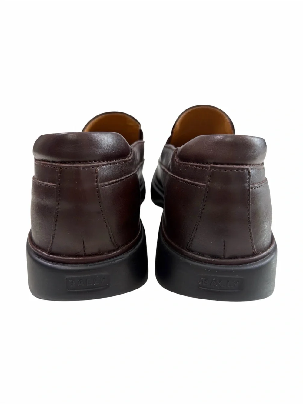 Bally Rolamo Leather Slip-On Loafers Dark Brown Men’s Size 7D